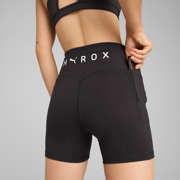 PUMA x HYROX CLOUDSPUN Women's Training 3" Short Tights, PUMA Black, extralarge-IND